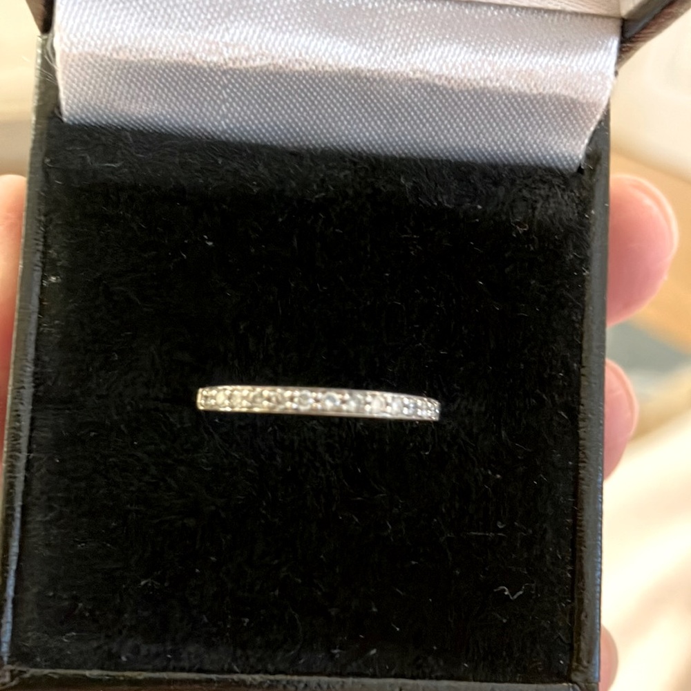 White gold and Diamond band.